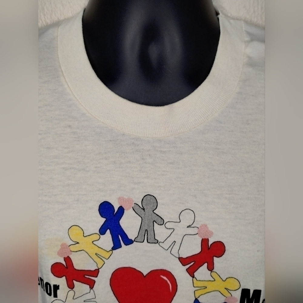Vtg 90s Manor Texas Mentor Adult XL T-shirt Single Stitch Crew Neck Tee FOTL - Picture 2 of 9